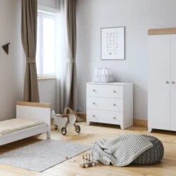 Little Acorns Classic Oak Effect 3 Piece Nursery Furniture Set -Furniture Store 30892459 alt08