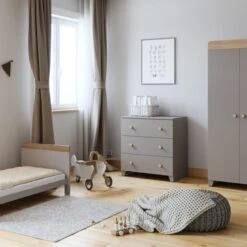 Little Acorns Classic Oak Effect 3 Piece Nursery Furniture Set -Furniture Store 30892462 alt08