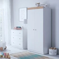 Little Acorns Burlington 3 Drawer Chest And Wardrobe Nursery Set -Furniture Store 30892464 alt04