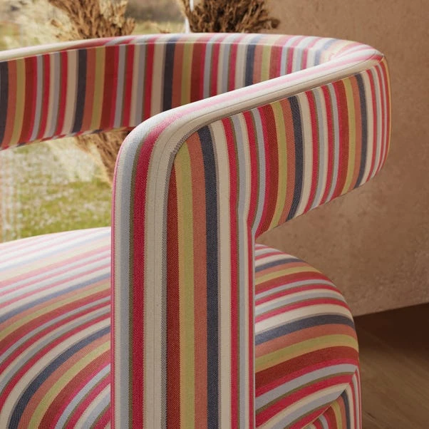 Tallie Woven Multi Stripe Occasional Chair 4 Tallie Woven Multi Stripe Occasional Chair - Image 4