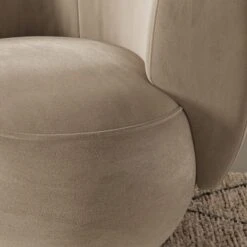 Lozenge Velvet Swivel Occasional Chair -Furniture Store 30892653 alt04