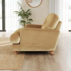 Martha Vintage Velvet Snuggle Chair -Furniture Store 30892934 alt02