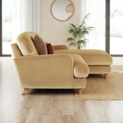 Martha Vintage Velvet Corner Chaise -Furniture Store 30892940 alt01