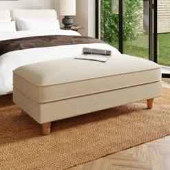Beatrice Luna Long Footstool With Storage