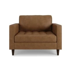 Zoe Faux Leather Snuggle Sofa -Furniture Store 30893218 alt06