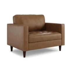 Zoe Faux Leather Snuggle Sofa -Furniture Store 30893218 alt07