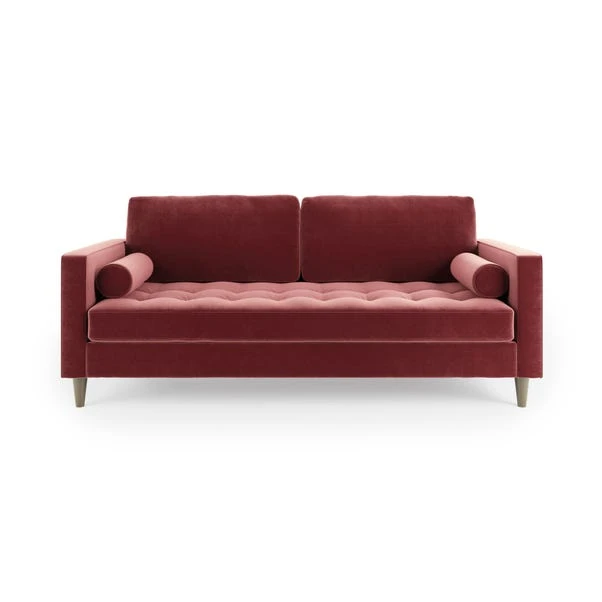 Zoe Velvet 3 Seater Sofa 7 Zoe Velvet 3 Seater Sofa - Image 7