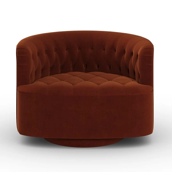 Elena Buttoned Swivel Chair 16 Elena Buttoned Swivel Chair - Image 16