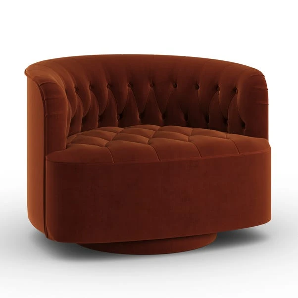 Elena Buttoned Swivel Chair 17 Elena Buttoned Swivel Chair - Image 17