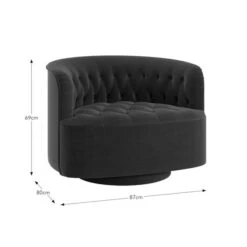 Elena Buttoned Swivel Chair 35 Elena Buttoned Swivel Chair -Furniture Store 30893228 alt09