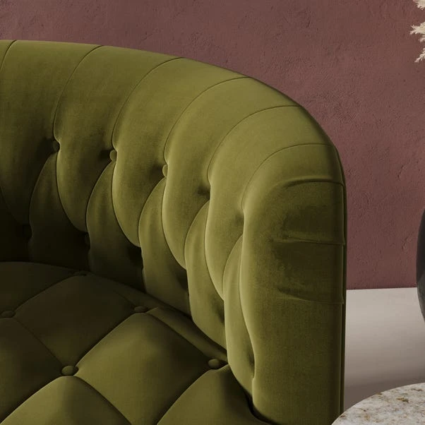 Elena Buttoned Swivel Chair 4 Elena Buttoned Swivel Chair - Image 4