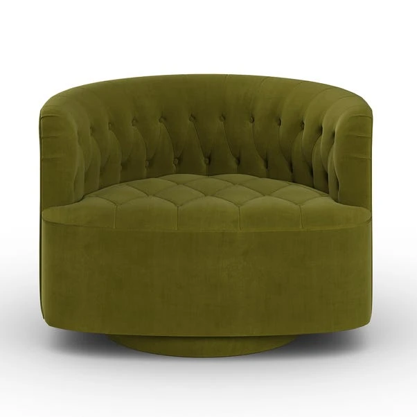 Elena Buttoned Swivel Chair 7 Elena Buttoned Swivel Chair - Image 7