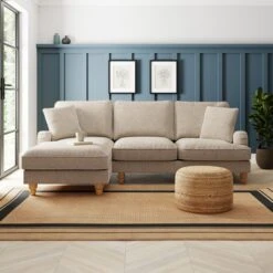 Beatrice Textured Weave Corner Storage Sofa Bed -Furniture Store 30893236 alt01