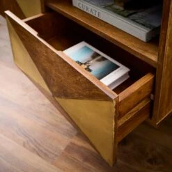 Zadie Corner TV Unit For TVs Up To 42", Mango Wood -Furniture Store 30893737 alt04