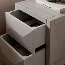 Watkins 2 Drawer Grey Wash Bedside Table, Mango Wood -Furniture Store 30894112 alt03