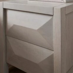 Watkins 2 Drawer Grey Wash Bedside Table, Mango Wood -Furniture Store 30894112 alt05