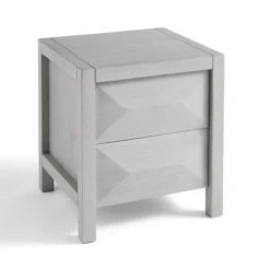 Watkins 2 Drawer Grey Wash Bedside Table, Mango Wood -Furniture Store 30894112 alt07