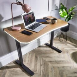 XR Living Oka Office Desk With LED Lights And Wireless Charging -Furniture Store 30895059 alt01