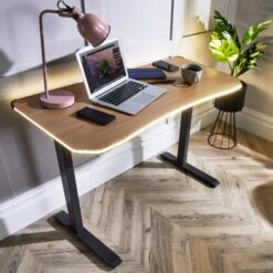 XR Living Oka Office Desk With LED Lights And Wireless Charging -Furniture Store 30895059 alt05