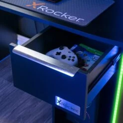 X Rocker Electra Desk With Wireless Charging And LED Lights -Furniture Store 30895065 alt02