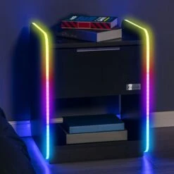 X Rocker Electra Desk With Wireless Charging And LED Lights -Furniture Store 30895065 alt04