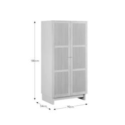 Maeva Double Wardrobe, Light Oak Effect -Furniture Store 30896310 alt09