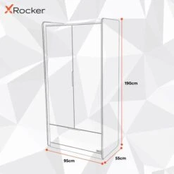 X Rocker Electra 2 Door Wardrobe With LED Lights -Furniture Store 30897196 alt09