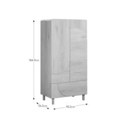 Aldo Double Wardrobe, Light Oak 11 Aldo Double Wardrobe, Light Oak -Furniture Store 30897777 alt09