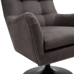 Roan Microsuede Swivel Chair -Furniture Store 30899581 alt08