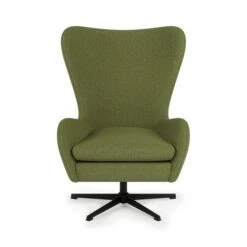 Kuvert Soft Marl Swivel Chair, Moss -Furniture Store 30899582 alt02