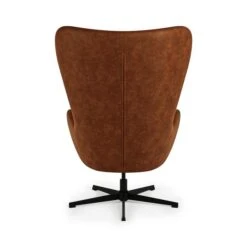 Kuvert Faux Leather Swivel Chair, Tan -Furniture Store 30899583 alt04