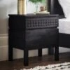 Baytown Boutique Bedside 2 Drawer Chest, Black