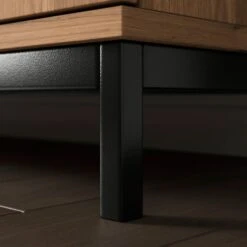 Reynolds Extra Wide TV Unit For TVs Up To 80", Rustic Oak Effect -Furniture Store 30901016 alt04