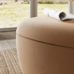 Modern Curves Velvet Storage Footstool -Furniture Store 30901501 alt02