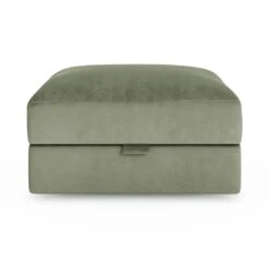 Hattie Matte Plush Velvet Storage Footstool -Furniture Store 30901817 alt07