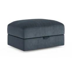 Hattie Matte Plush Velvet Storage Footstool -Furniture Store 30901825 alt06