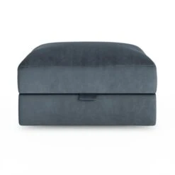 Hattie Matte Plush Velvet Storage Footstool -Furniture Store 30901825 alt07