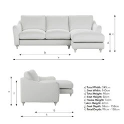 Hattie Matte Plush Velvet Corner Chaise Sofa -Furniture Store 30901829 alt09
