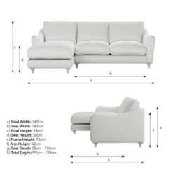Hattie Matte Plush Velvet Corner Chaise Sofa -Furniture Store 30901830 alt09