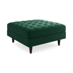 Zoe Square Velvet Footstool With Storage -Furniture Store 30904058 alt05