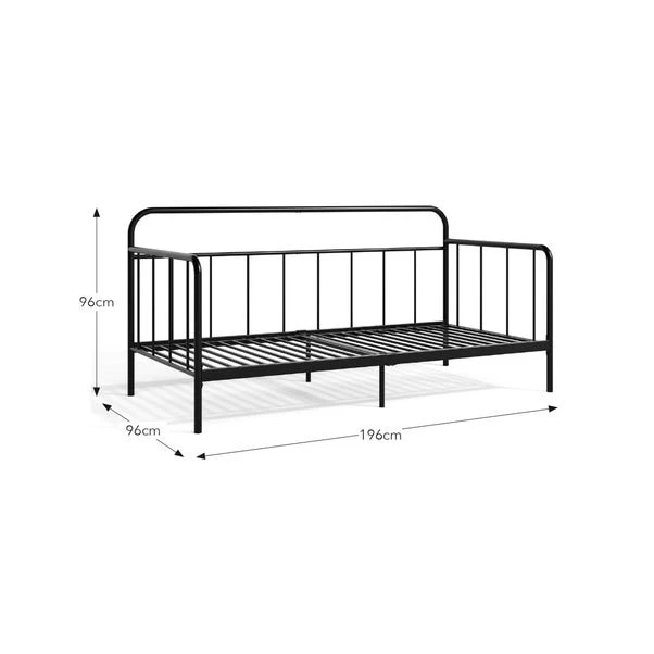 Joshua Metal Day Bed Frame 5 Joshua Metal Day Bed Frame - Image 5