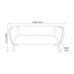 Lucca Velvet Sofa -Furniture Store 30907196 alt09