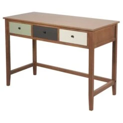 Loft 3 Drawer Desk, Pine -Furniture Store 30907215 alt02