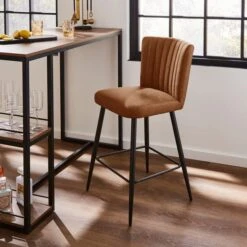Taylor Counter Height Bar Stool, Faux Leather -Furniture Store 30908082 alt01