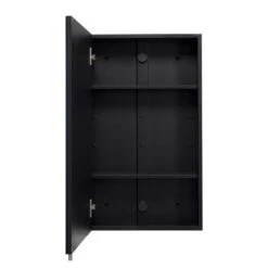 Dawley Matt Black Steel Single Door Cabinet, Matt Black -Furniture Store 30908883 alt04