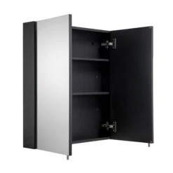 Dawley Steel Double Door Cabinet, Matt Black -Furniture Store 30908884 alt03