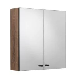 Flexi Fix Ontario Double Cabinet, Black And Teak Effect -Furniture Store 30908886 alt02