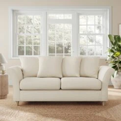 Dixie 3 Seater Sofa, Soft Texture Fabric -Furniture Store 30909163