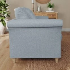 Dixie 3 Seater Sofa, Soft Texture Fabric -Furniture Store 30909168 alt01