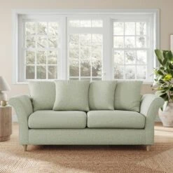 Dixie 3 Seater Sofa, Soft Texture Fabric